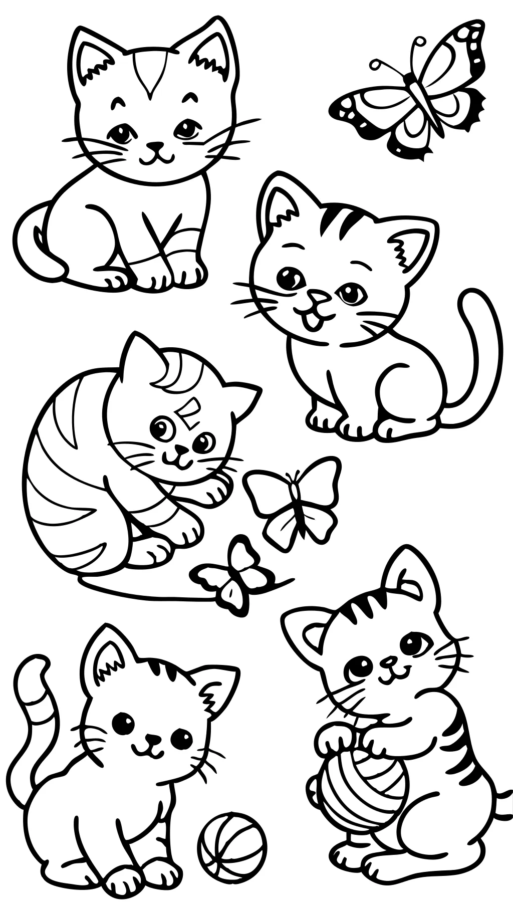 pages à colorier de chatons à imprimer